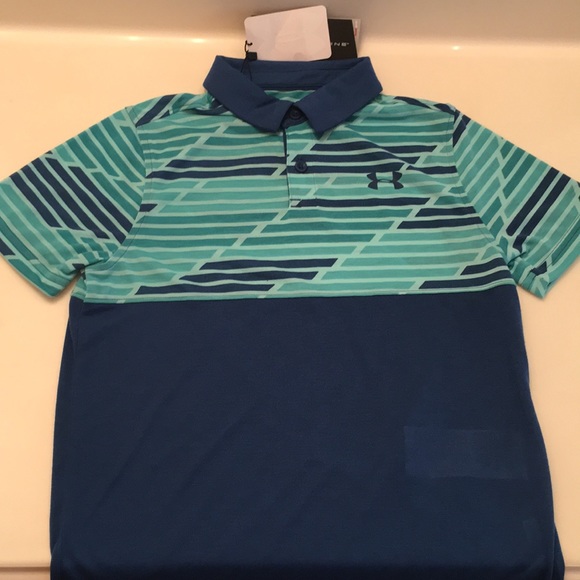 Under Armour | Shirts & Tops | Under Armour Threadborne Blocked Polo ...